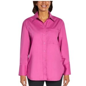 Banana Republic Button Down Shirt | Fuchsia - size small